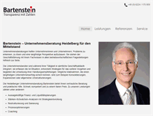 Tablet Screenshot of bartenstein.com